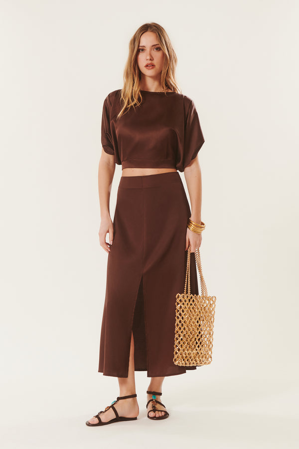 Balto | Top satiné à nouer