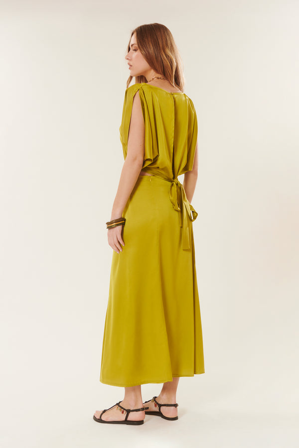 Alberta | Gonna midi in raso