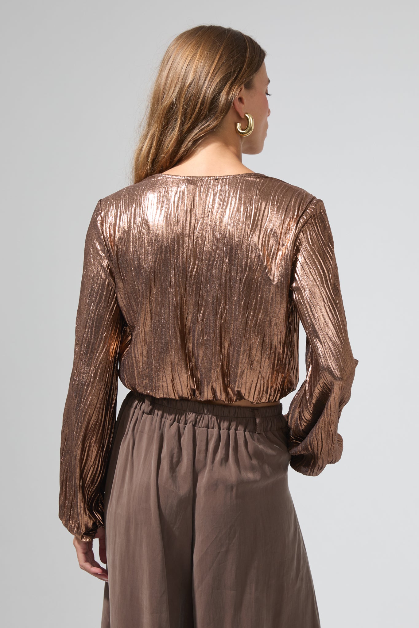 Barbara | Lamé short top