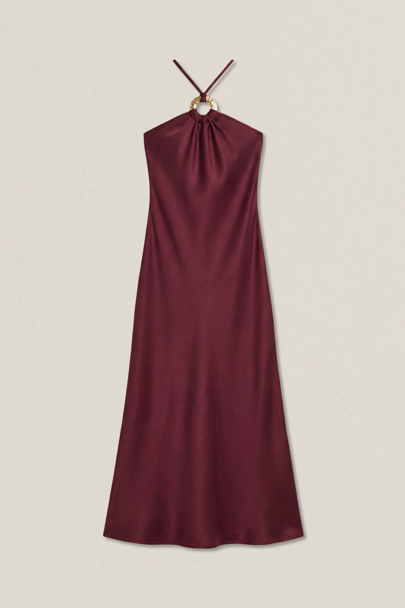 Caroline | Robe longue satinée