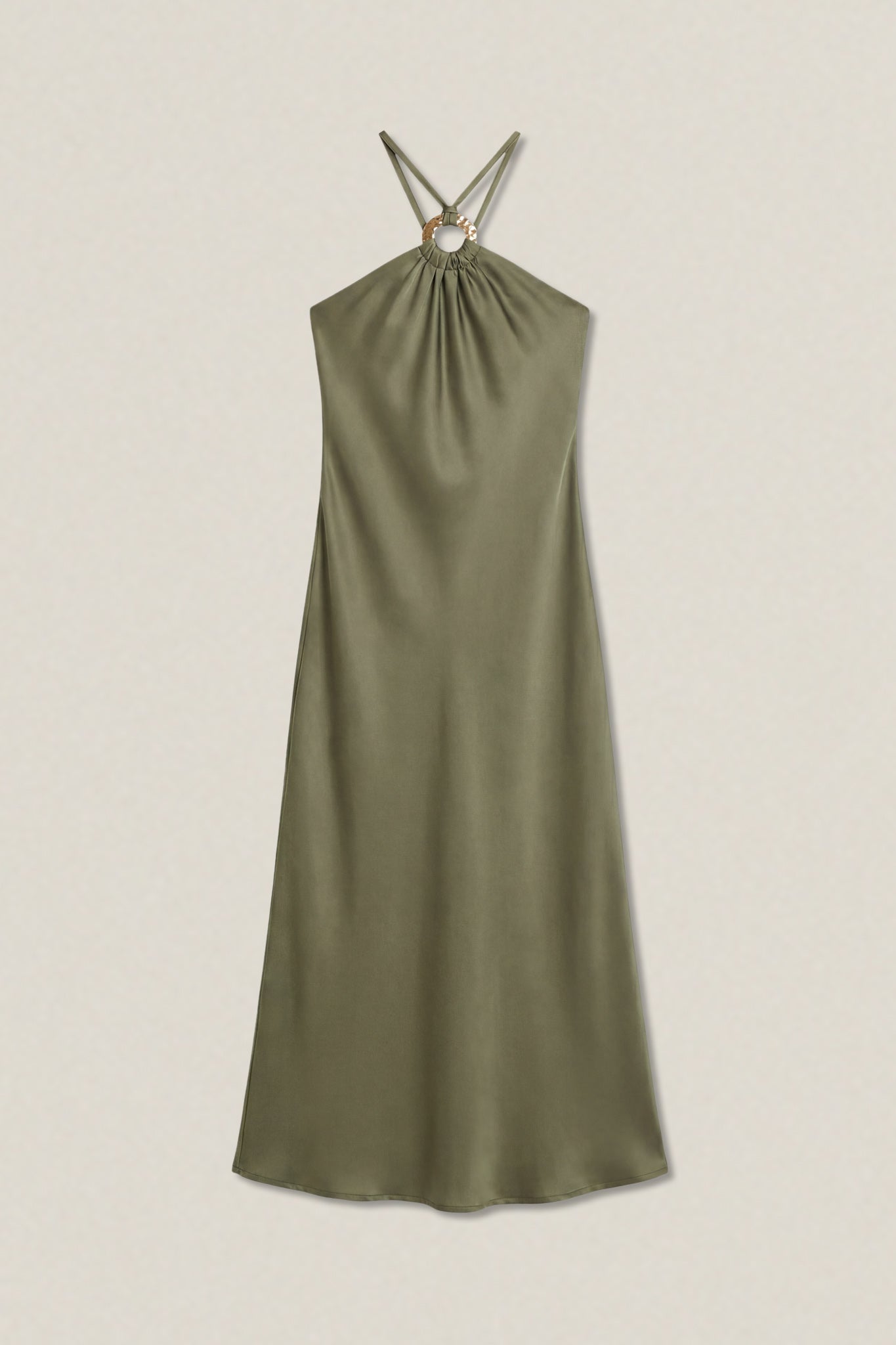 Caroline | Robe longue satinée