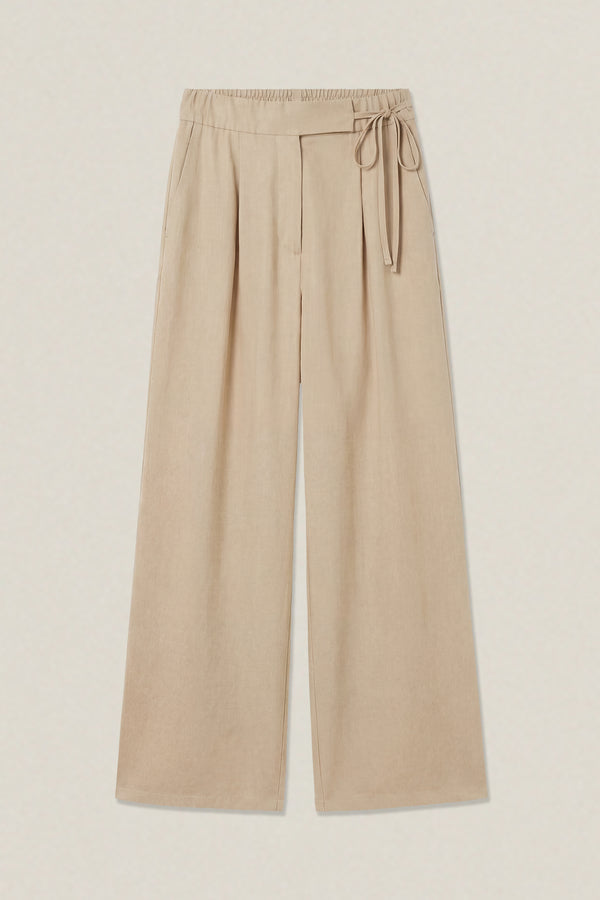 Cosimo | Pantaloni larghi in lino