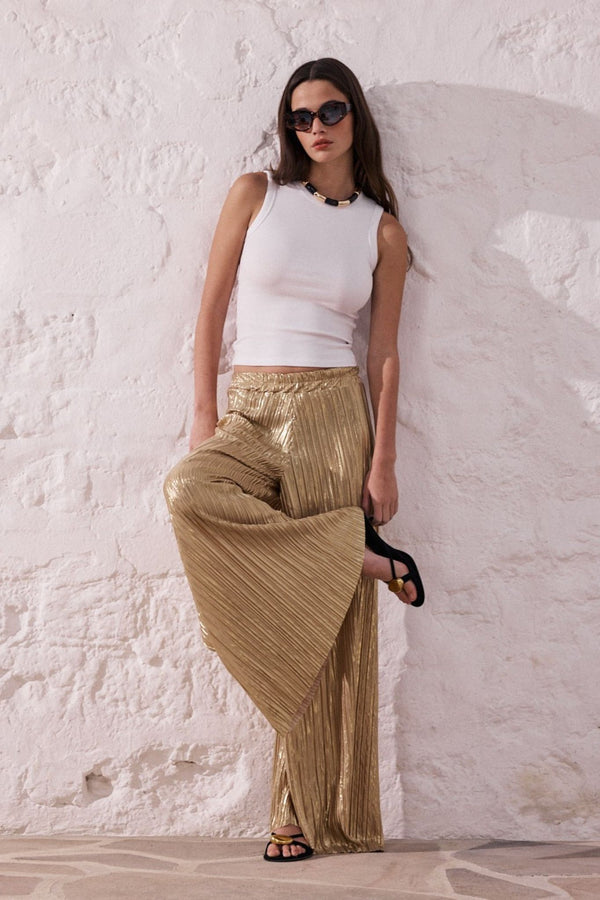 Félix | Fluid lamé pants