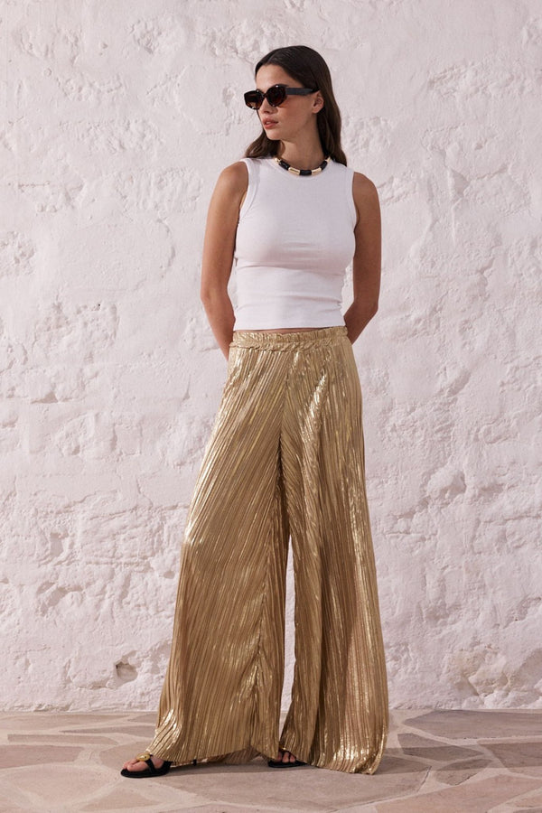 Félix | Fluid lamé pants