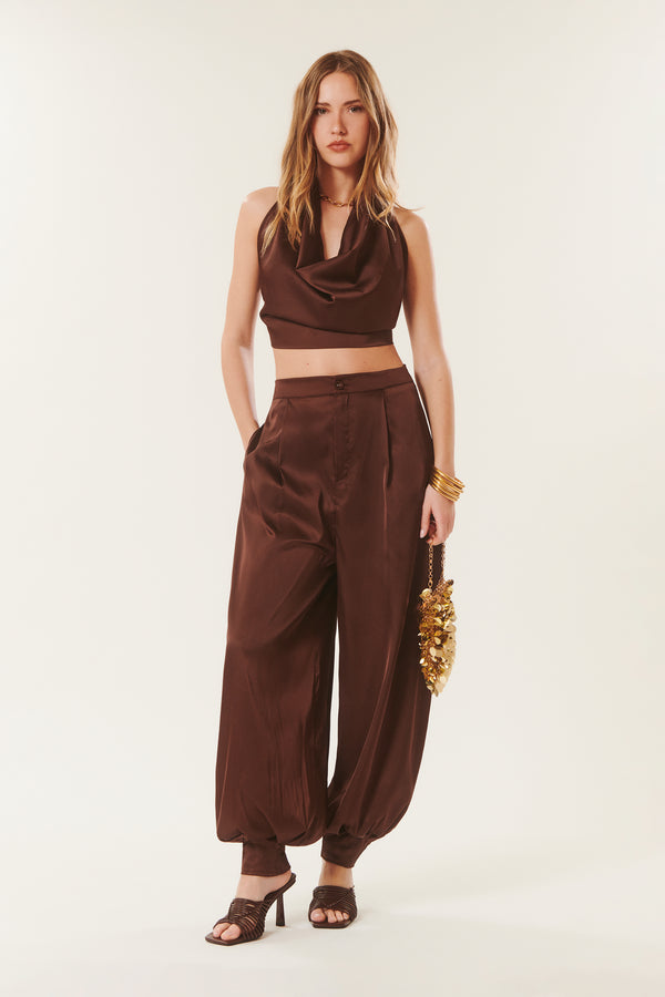 Aldo | Pantalon satiné balloon