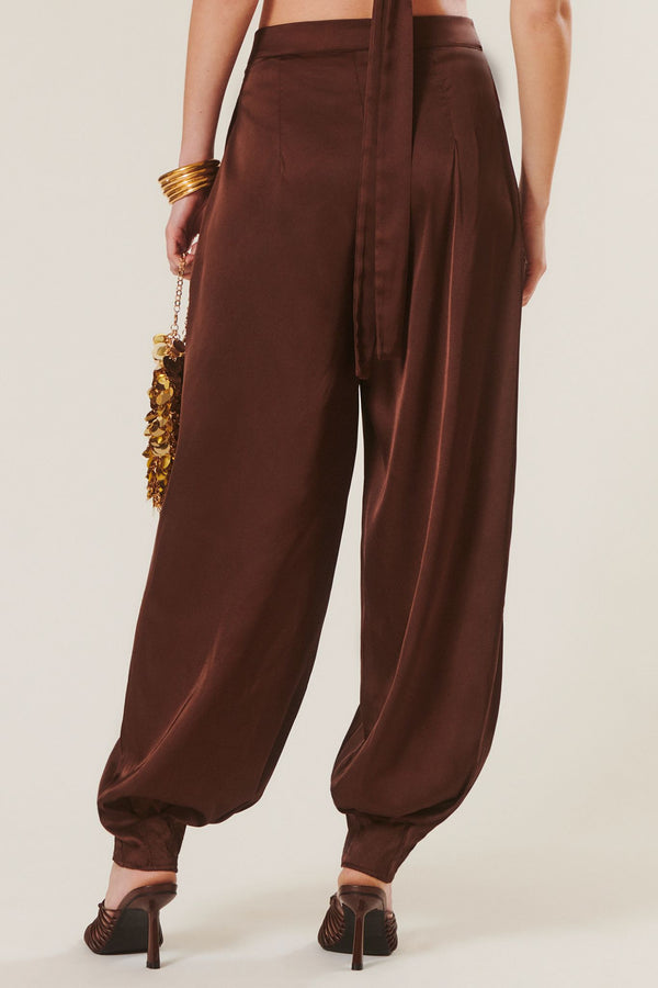 Aldo | Pantalon satiné balloon