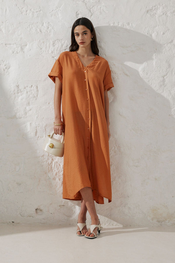 Ingrid | Button dress