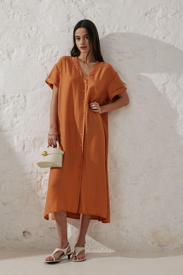 Ingrid | Button dress