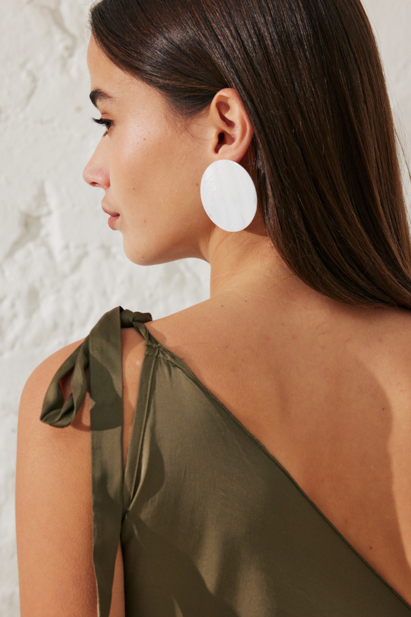 Iris | Asymmetrical satin dress