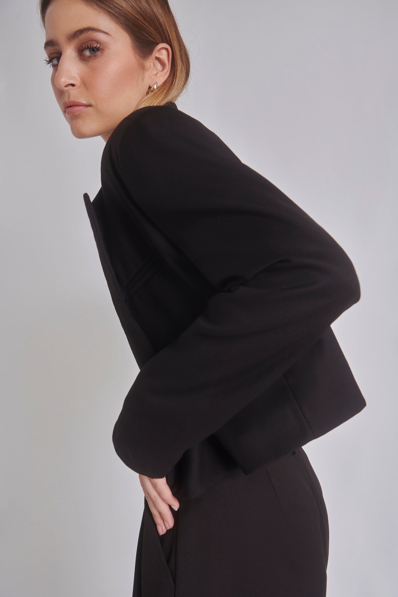 Judith | Veste courte à col châle