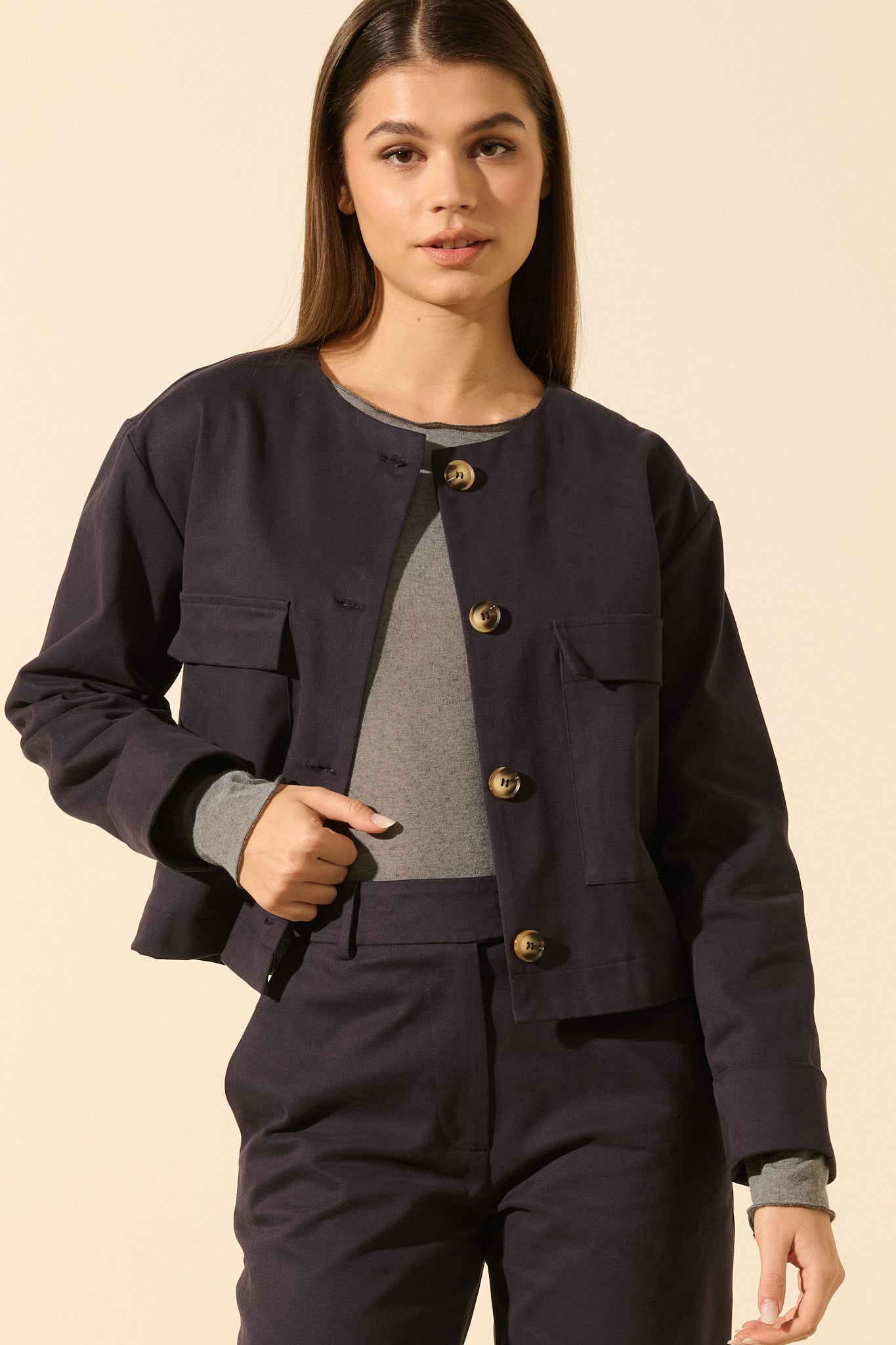 Pauline | Classic button-down jacket