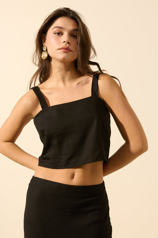 Pio | Top court à boutons