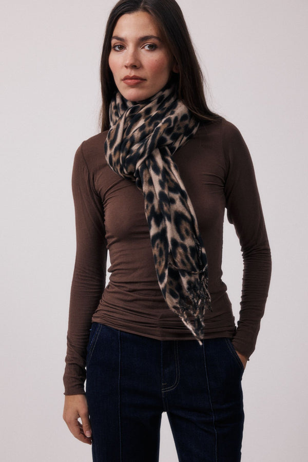 Veda | Sciarpa leopardata