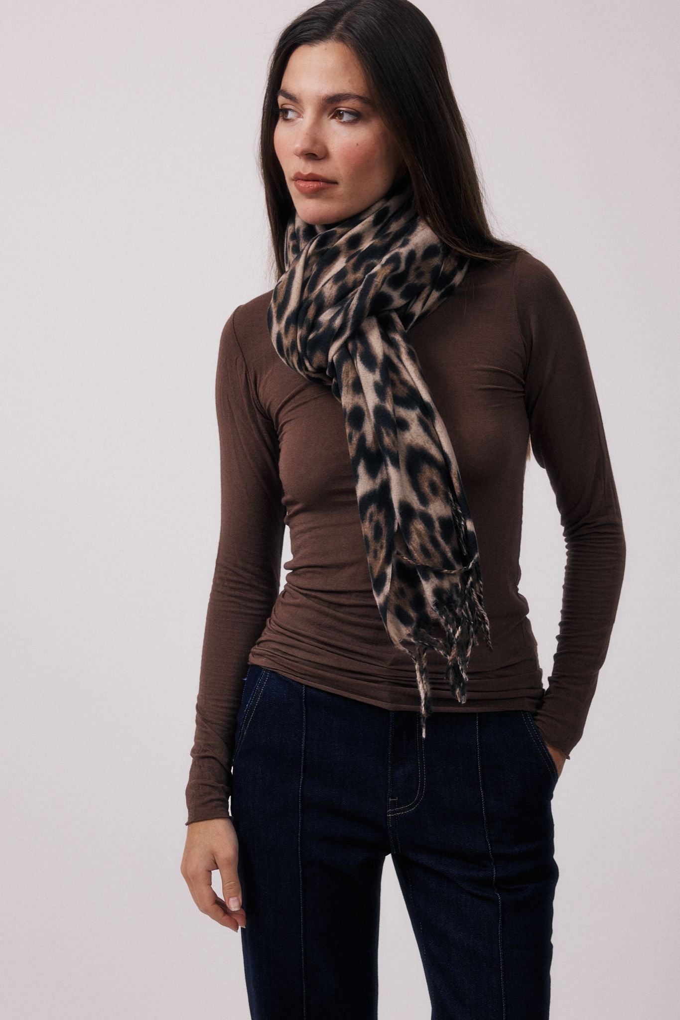 Veda | Sciarpa leopardata