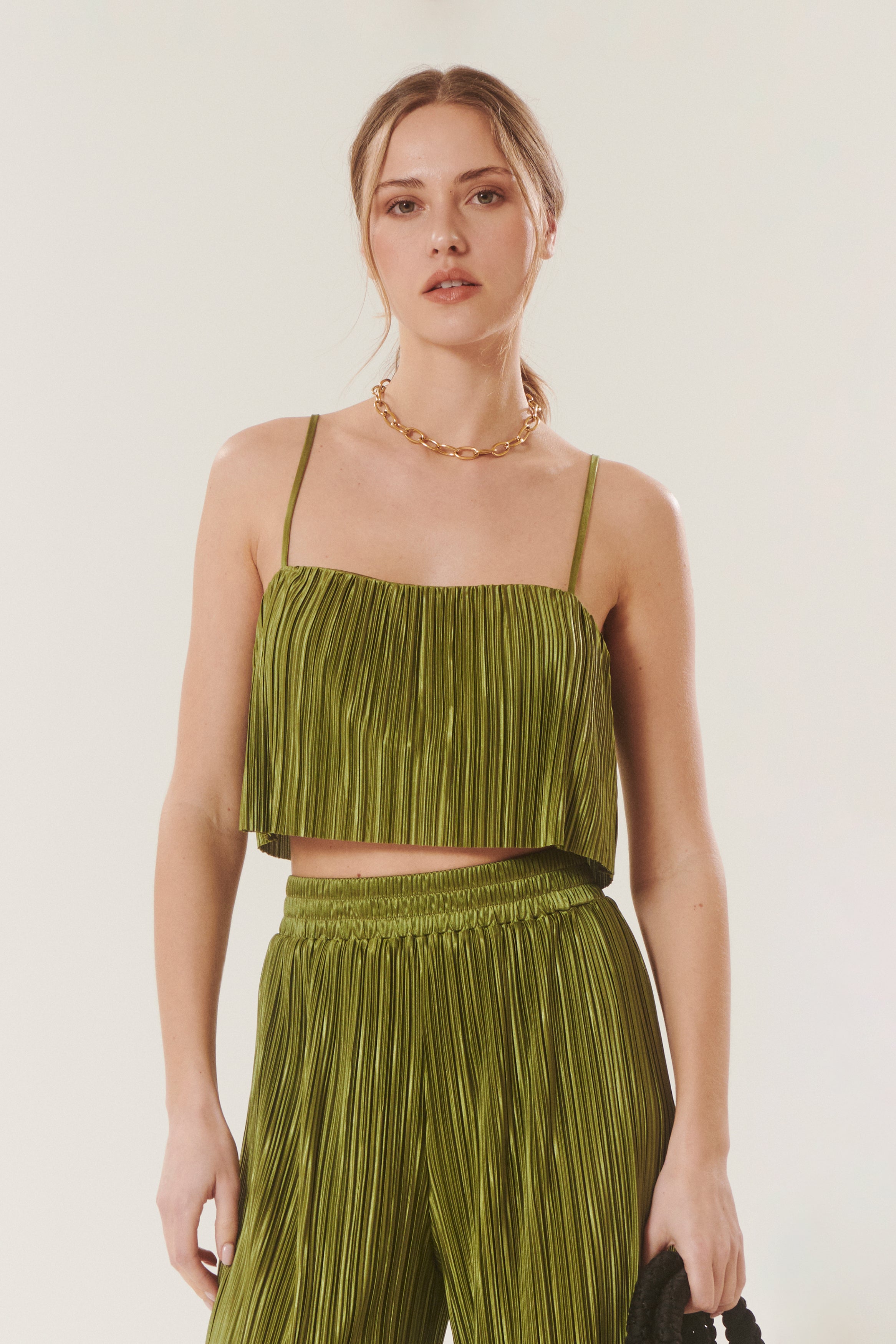 Andrew | Crop-top plissé