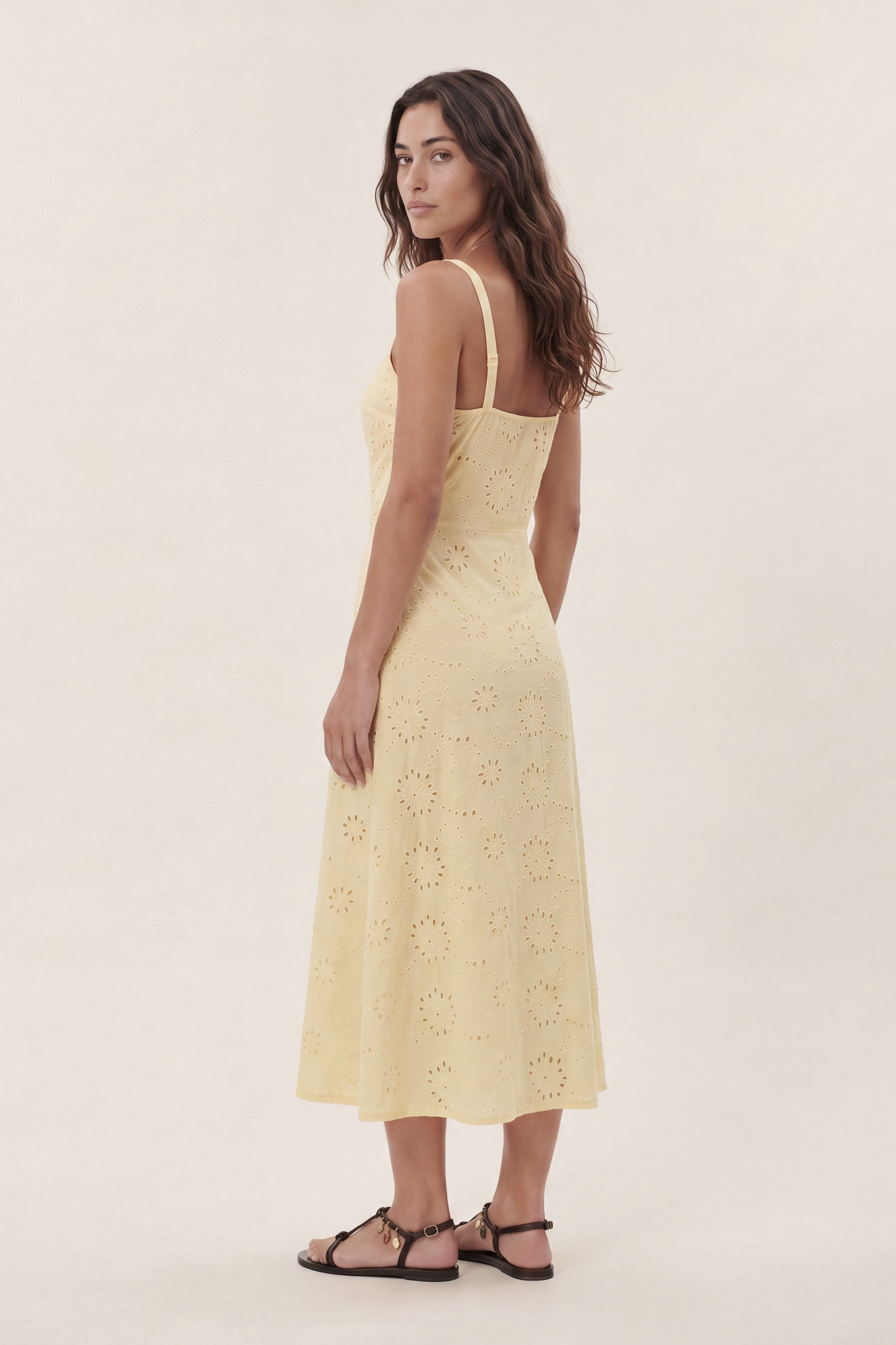 Cameron | Abito midi in macramè