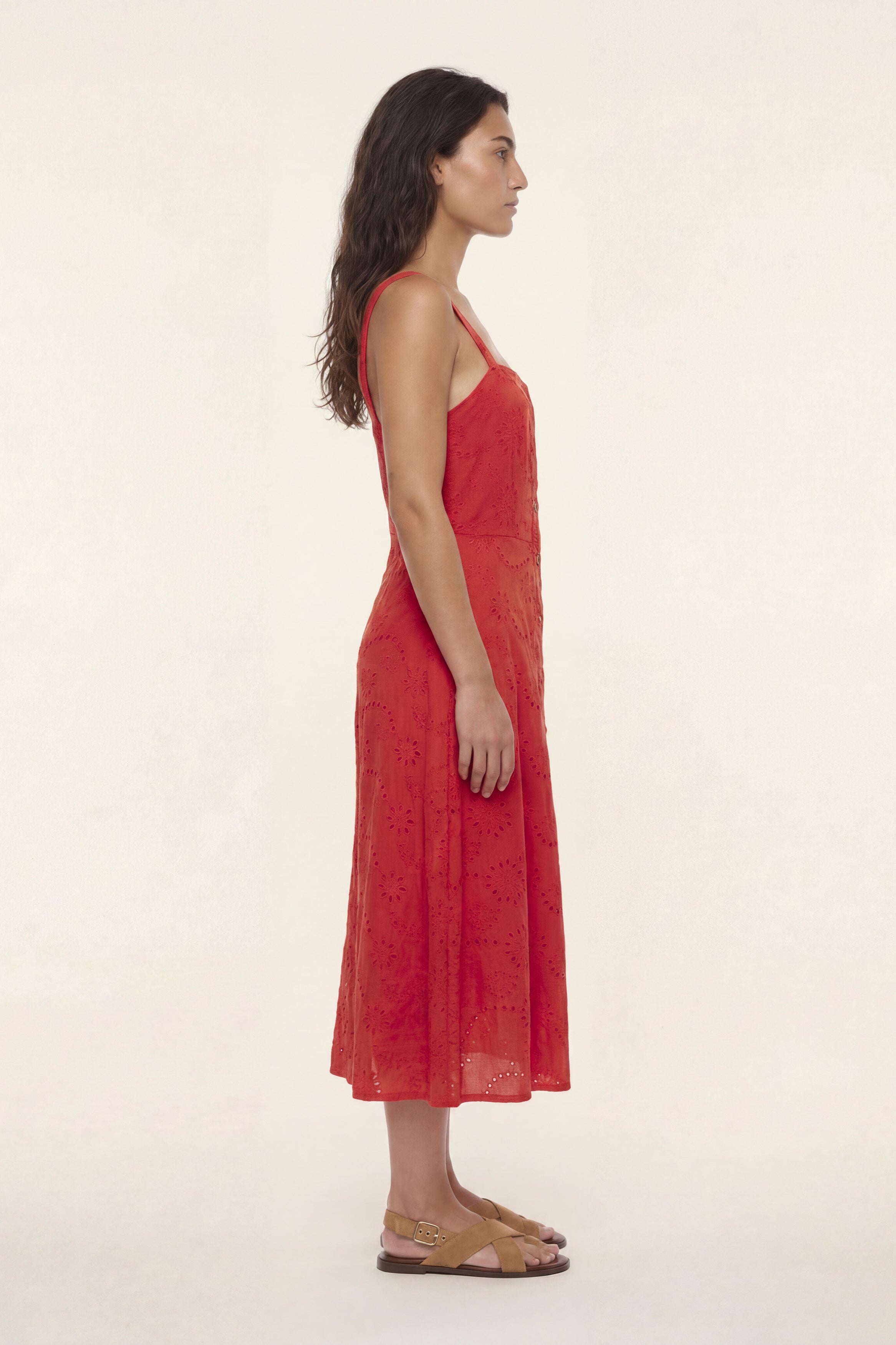 Cameron | Abito midi in macramè
