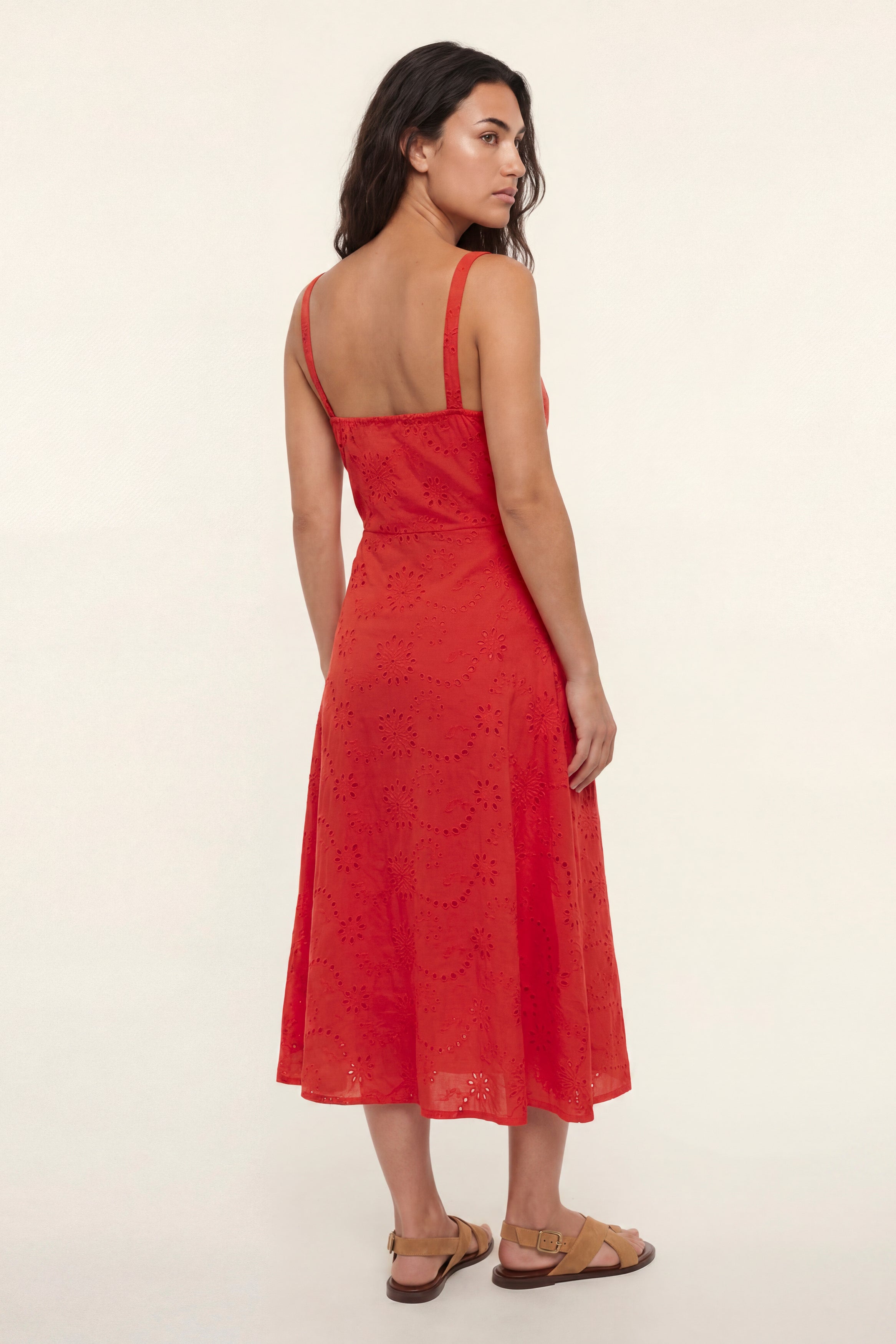 Cameron | Abito midi in macramè