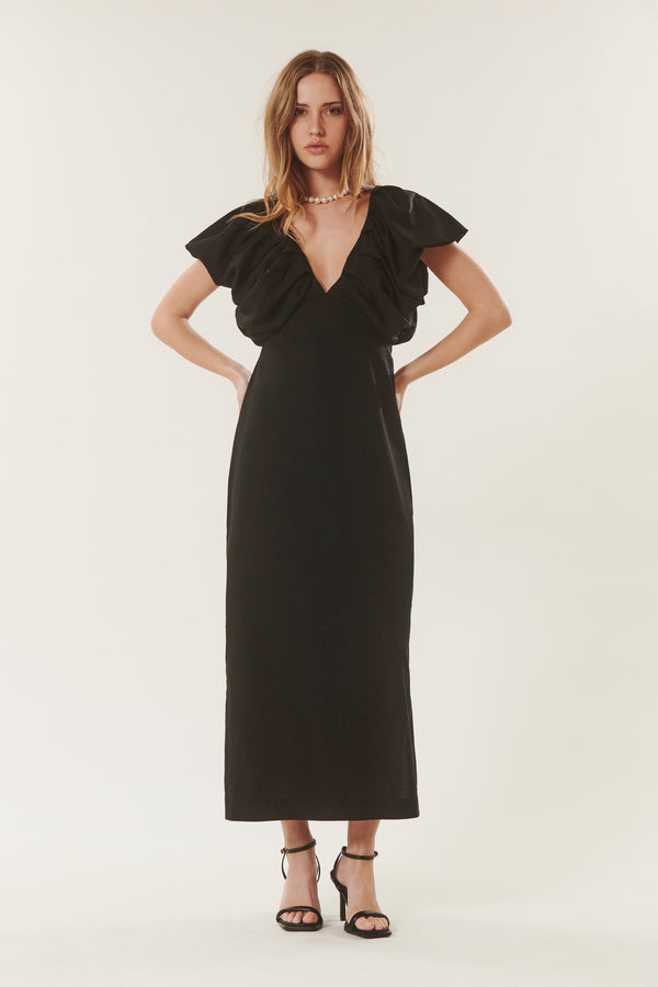 Deanna | Linen midi dress