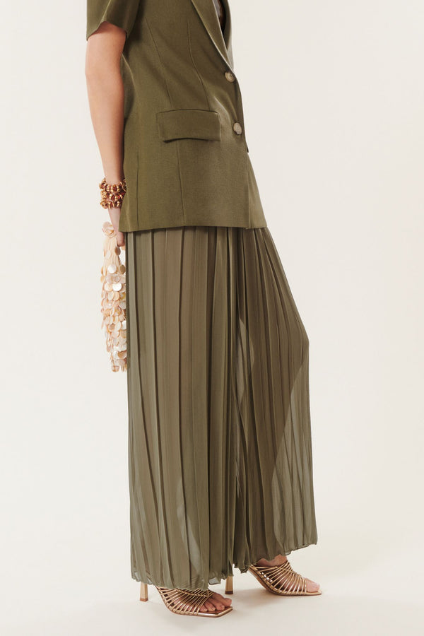 Hugh | Pantaloni larghi con pieghe