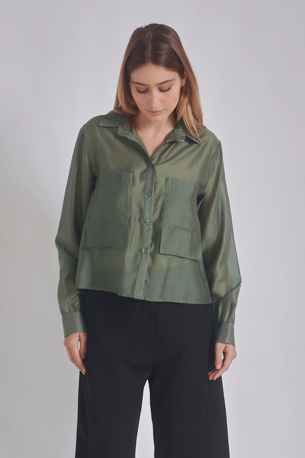 Inara | Blouse en voile satiné