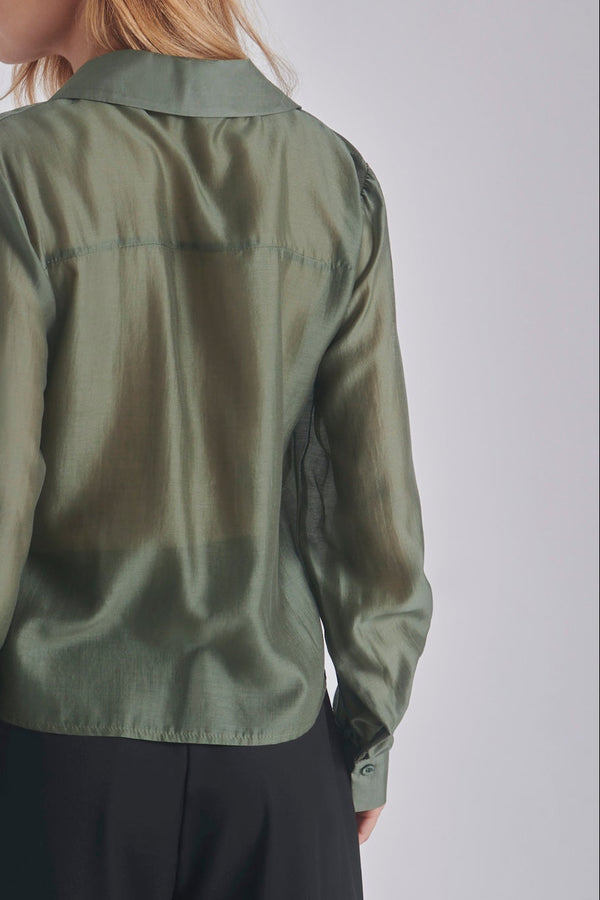 Inara | Blouse en voile satiné