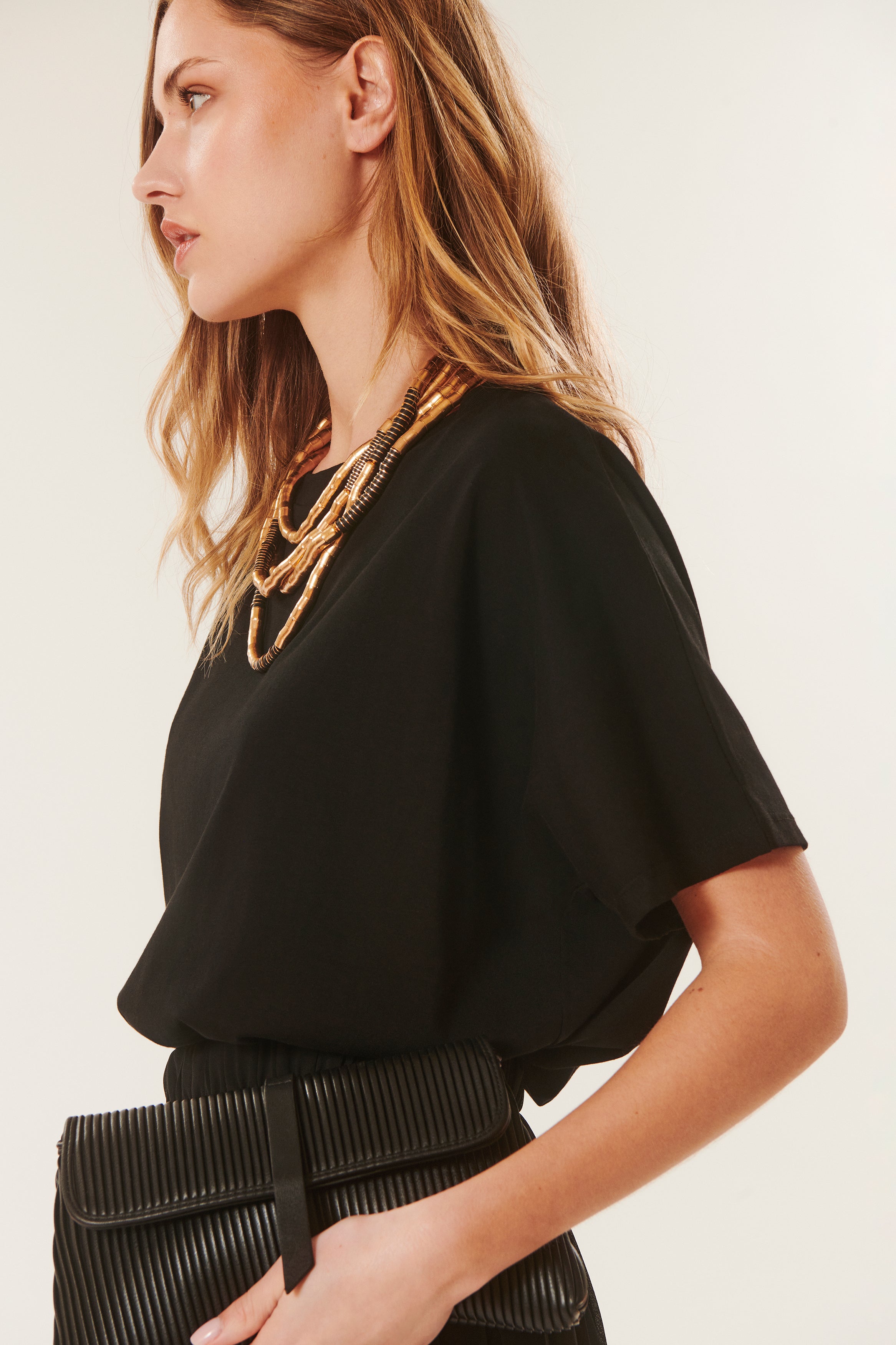 Hugh | Wide-leg pleated pants