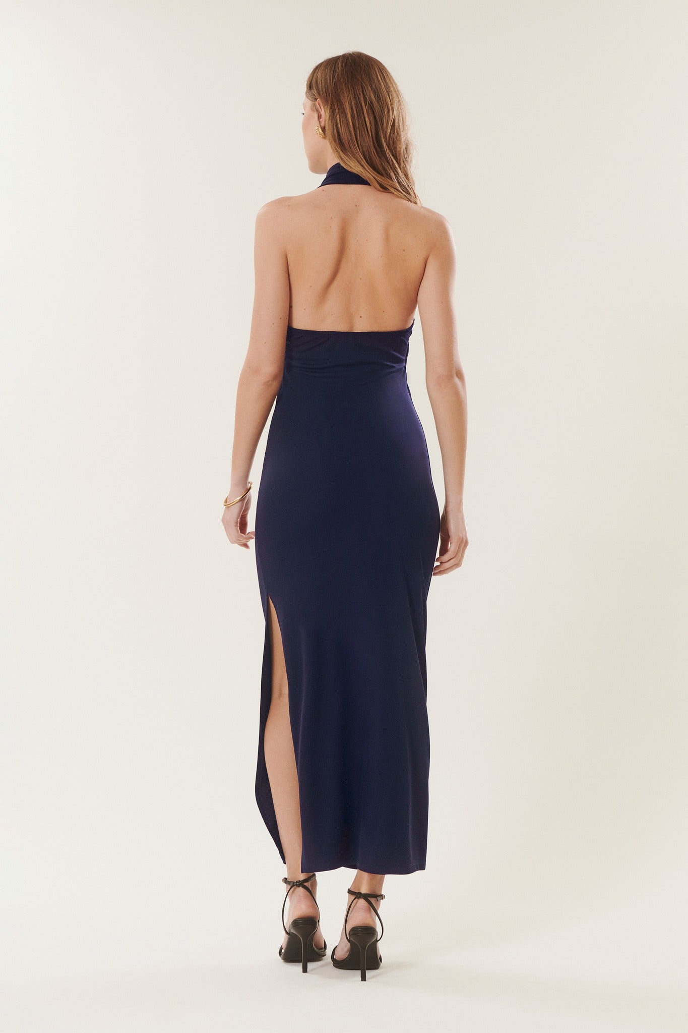 Lydia | Form-fitting halter dress