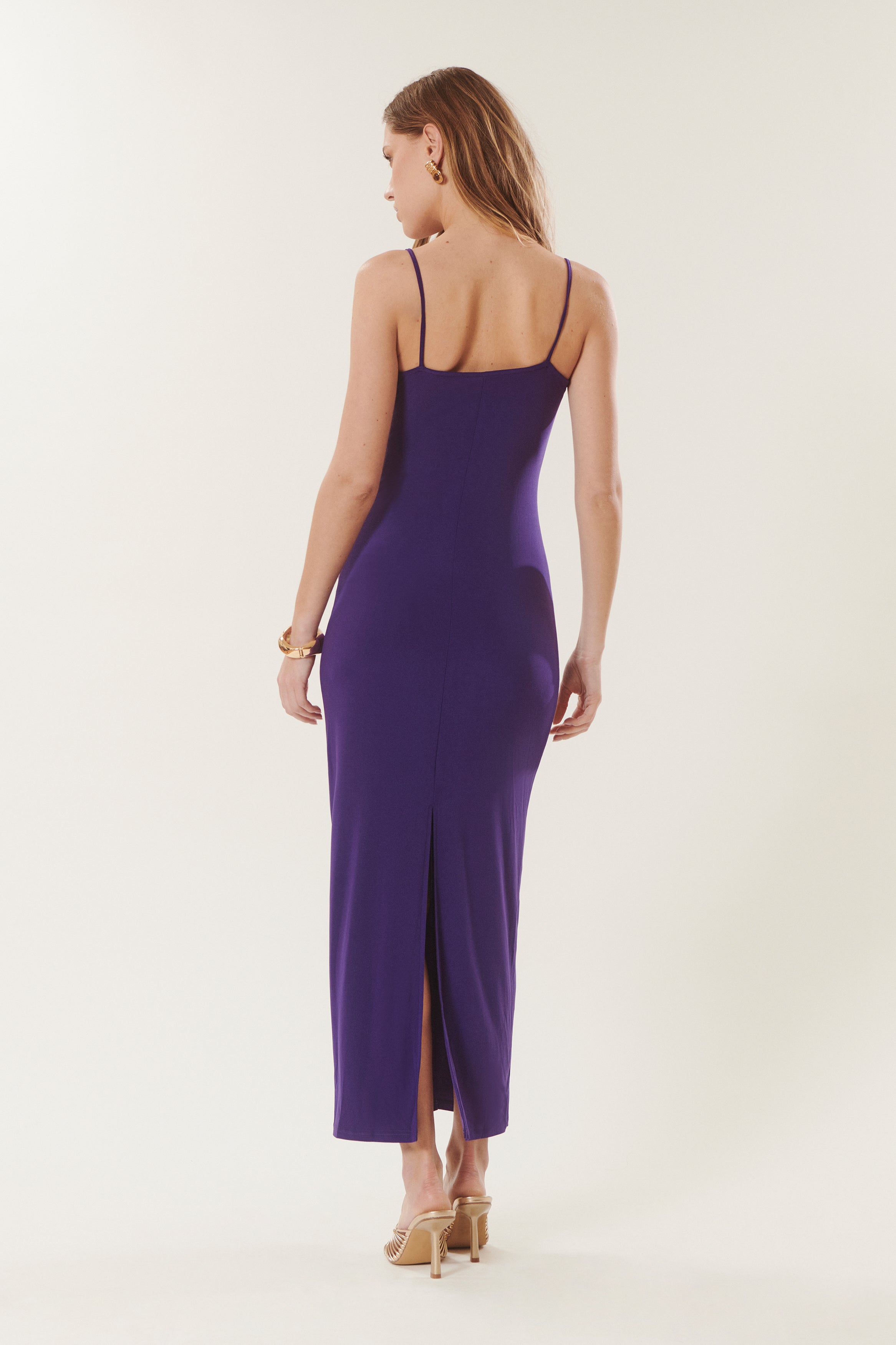 Monica | Robe longue à détails fleurs