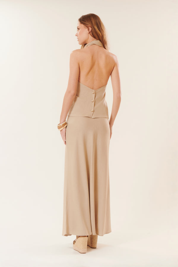 Roberta | Long linen skirt