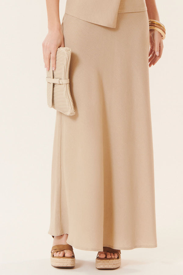Roberta | Long linen skirt