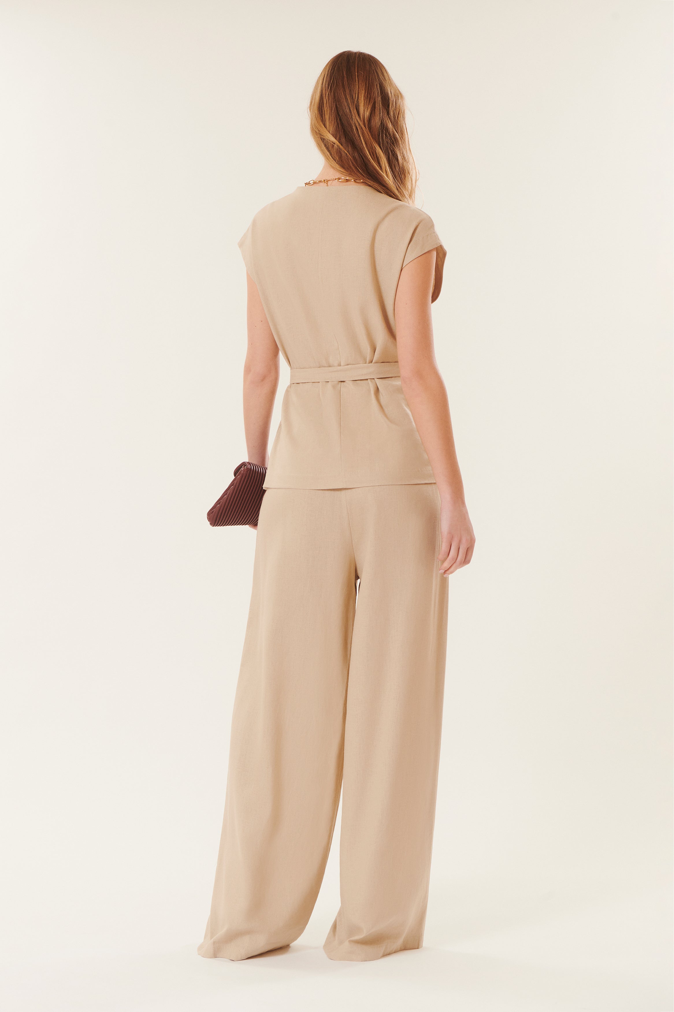 Cosimo | Wide-leg linen pants