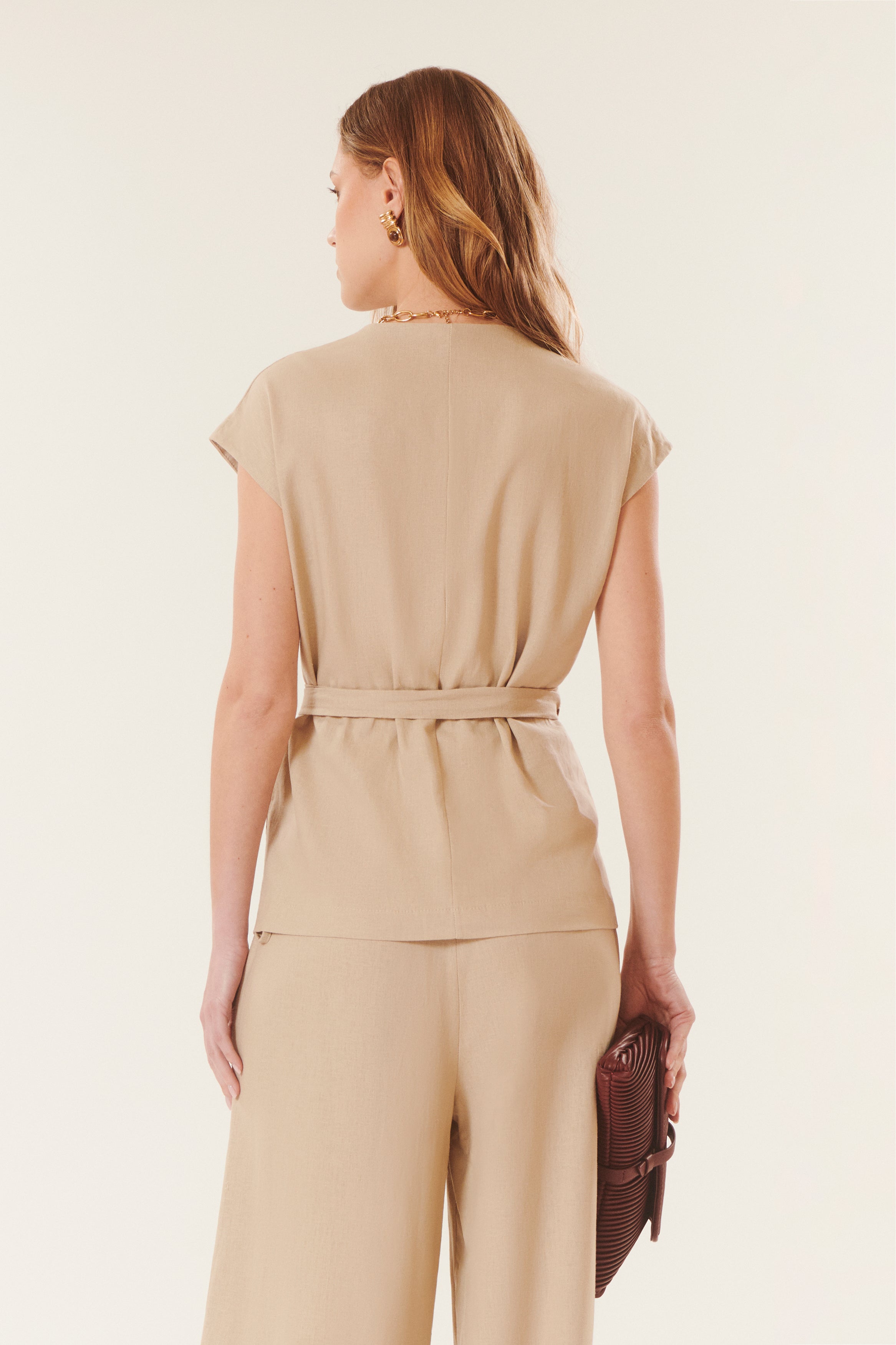 Cosimo | Wide-leg linen pants