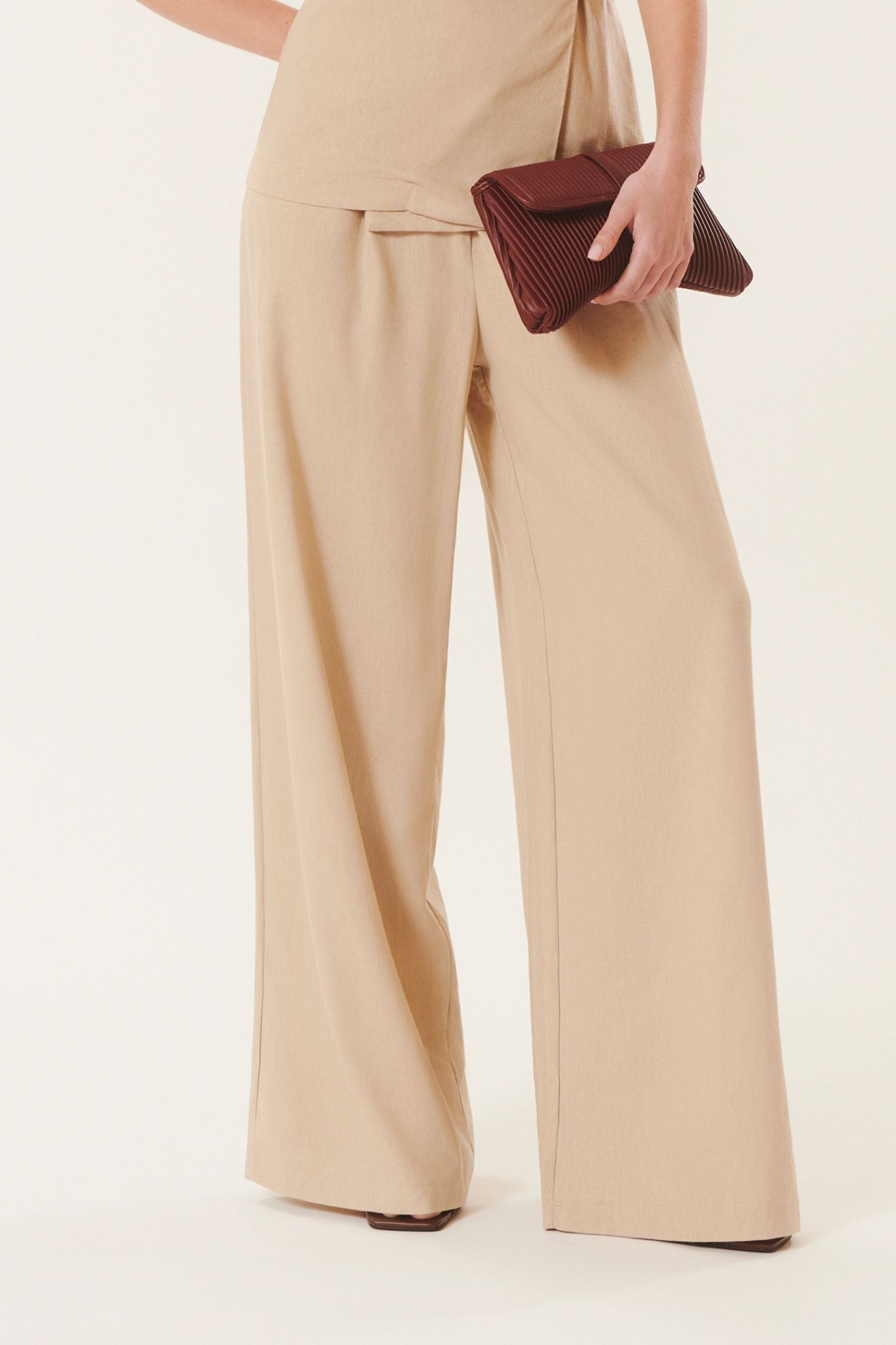 Cosimo | Wide-leg linen pants