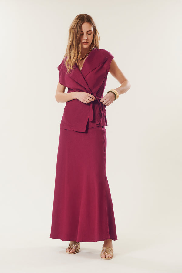 Rapallo | Top linen wrap