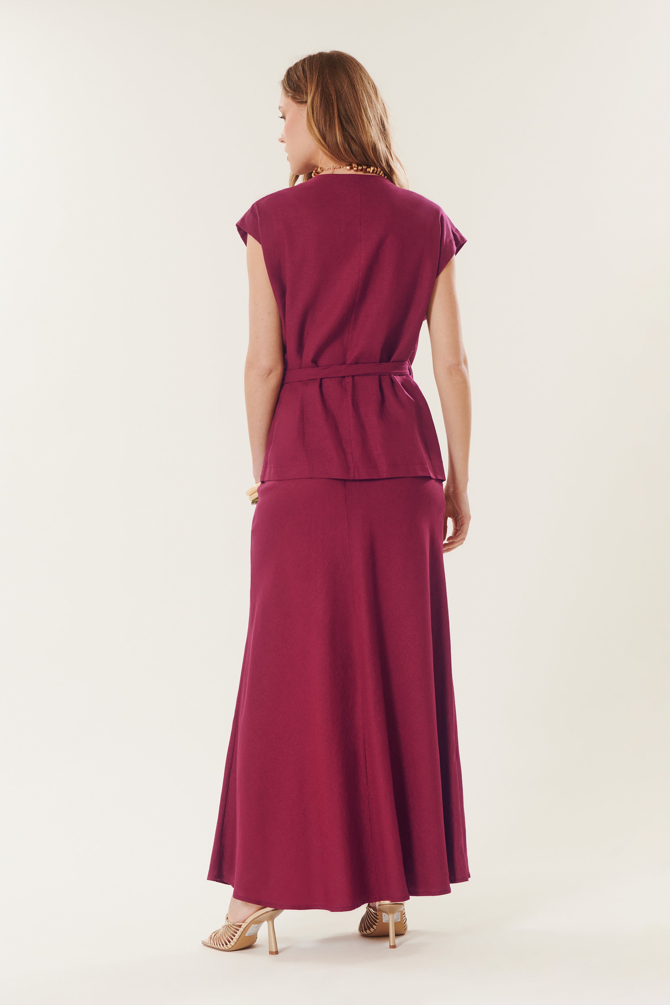 Rapallo | Top linen wrap