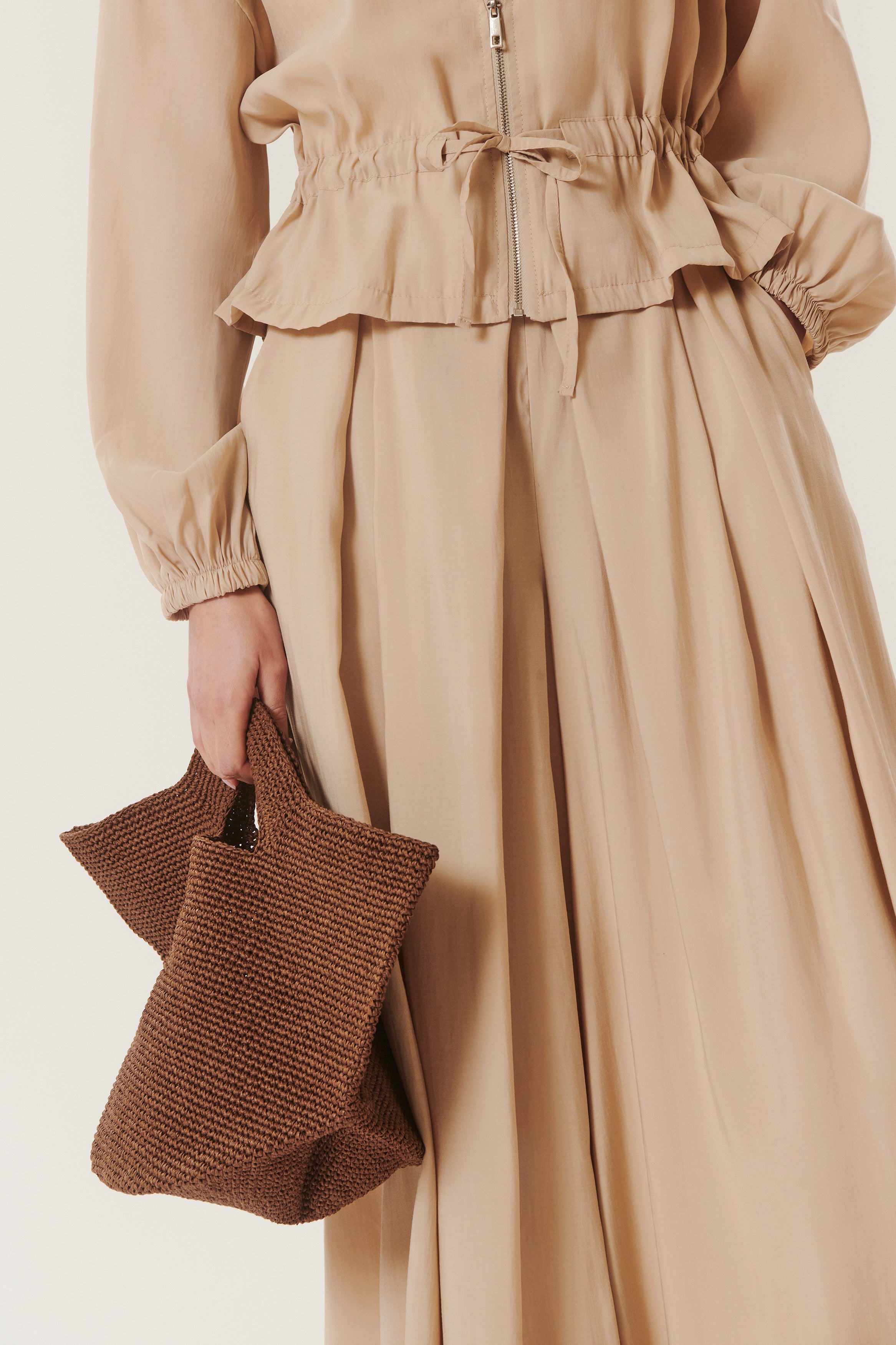 Sinaï | Pantaloni larghi con pieghe