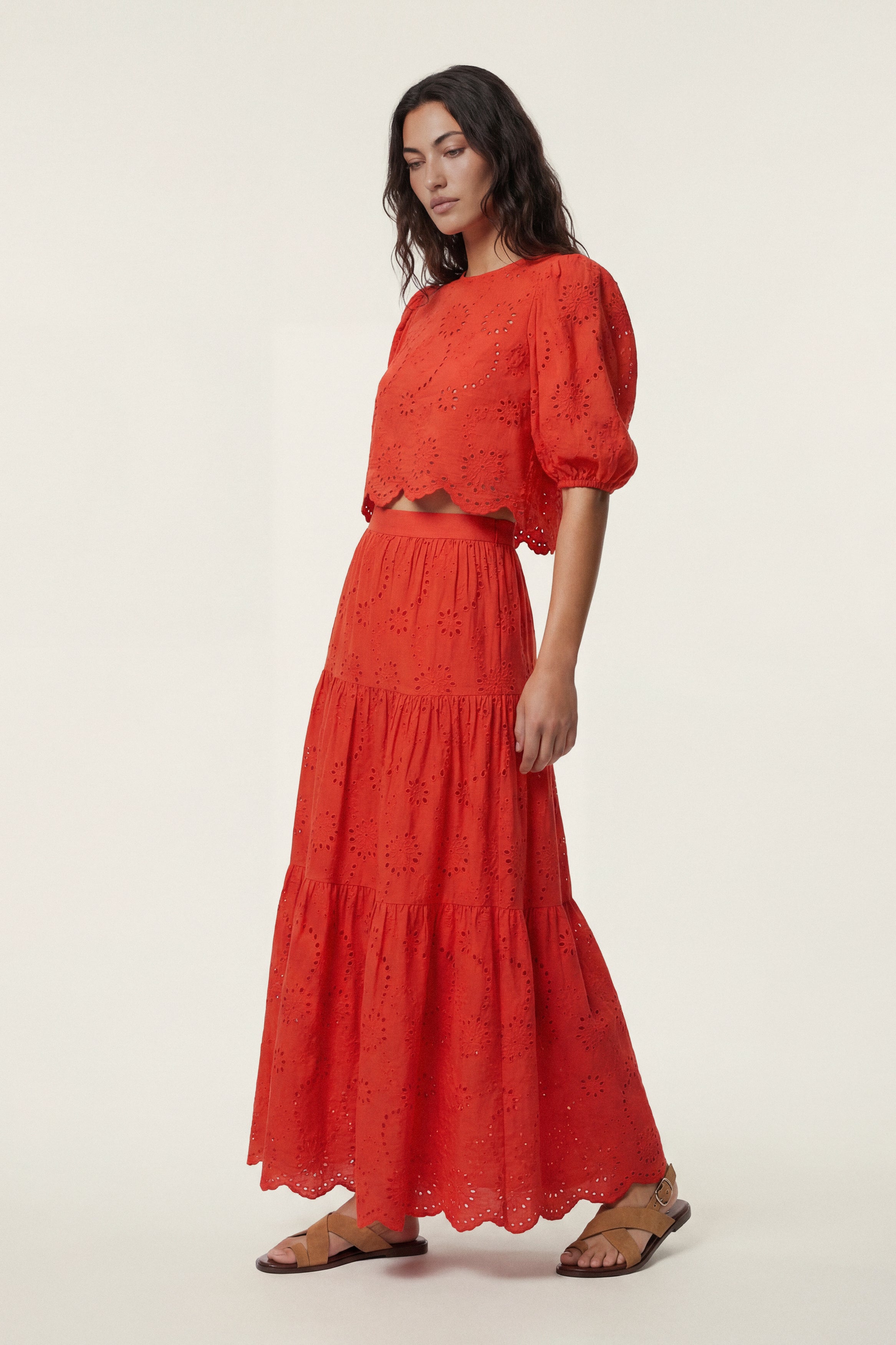 Elodie | Jupe longue macramé