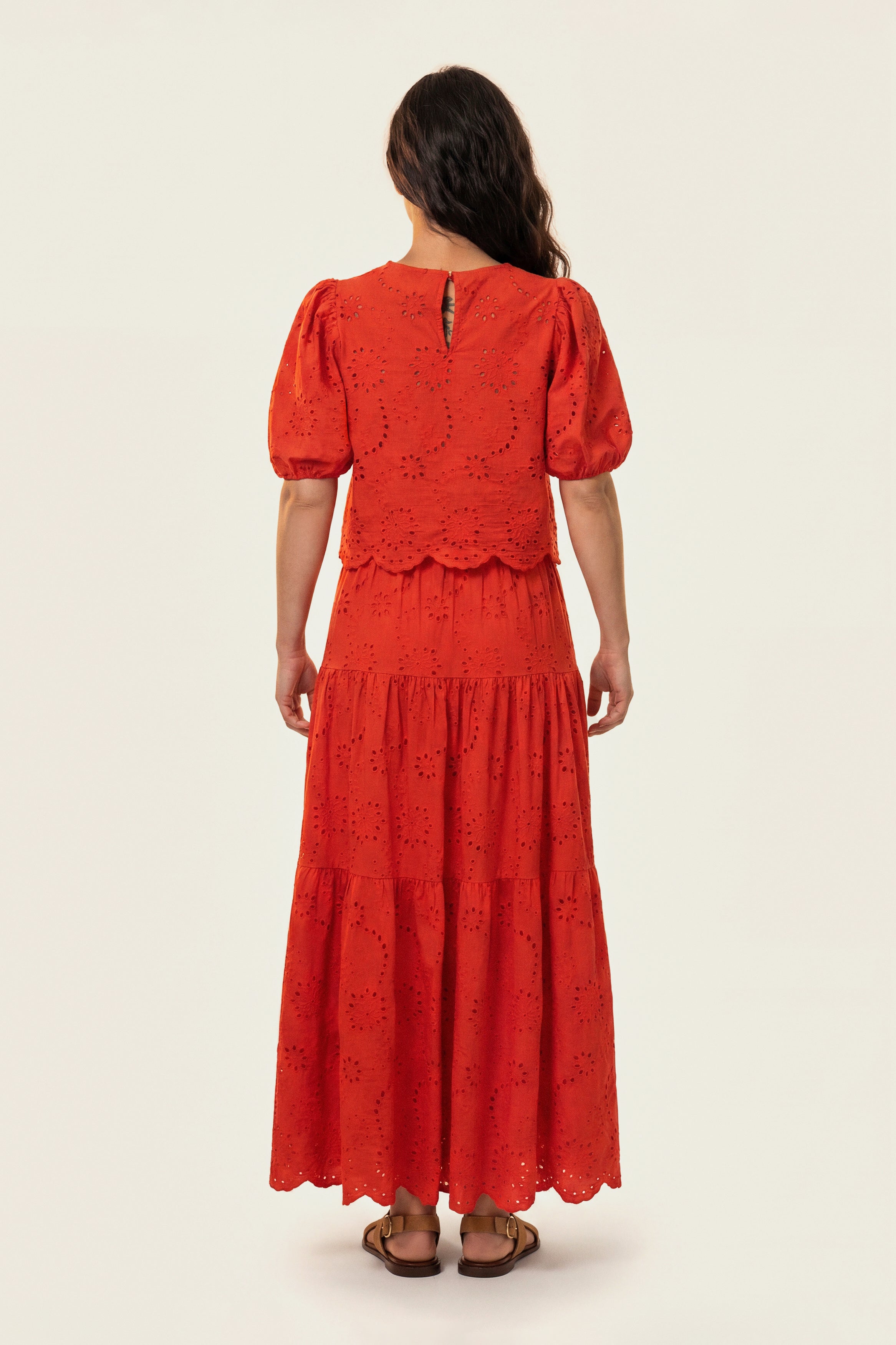 Elodie | Jupe longue macramé