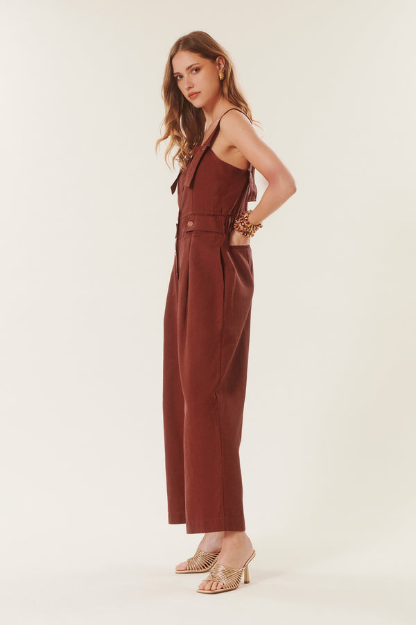 Teresa | Tuta pantalone con bottoni