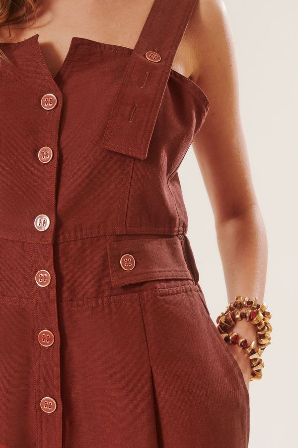 Teresa | Tuta pantalone con bottoni