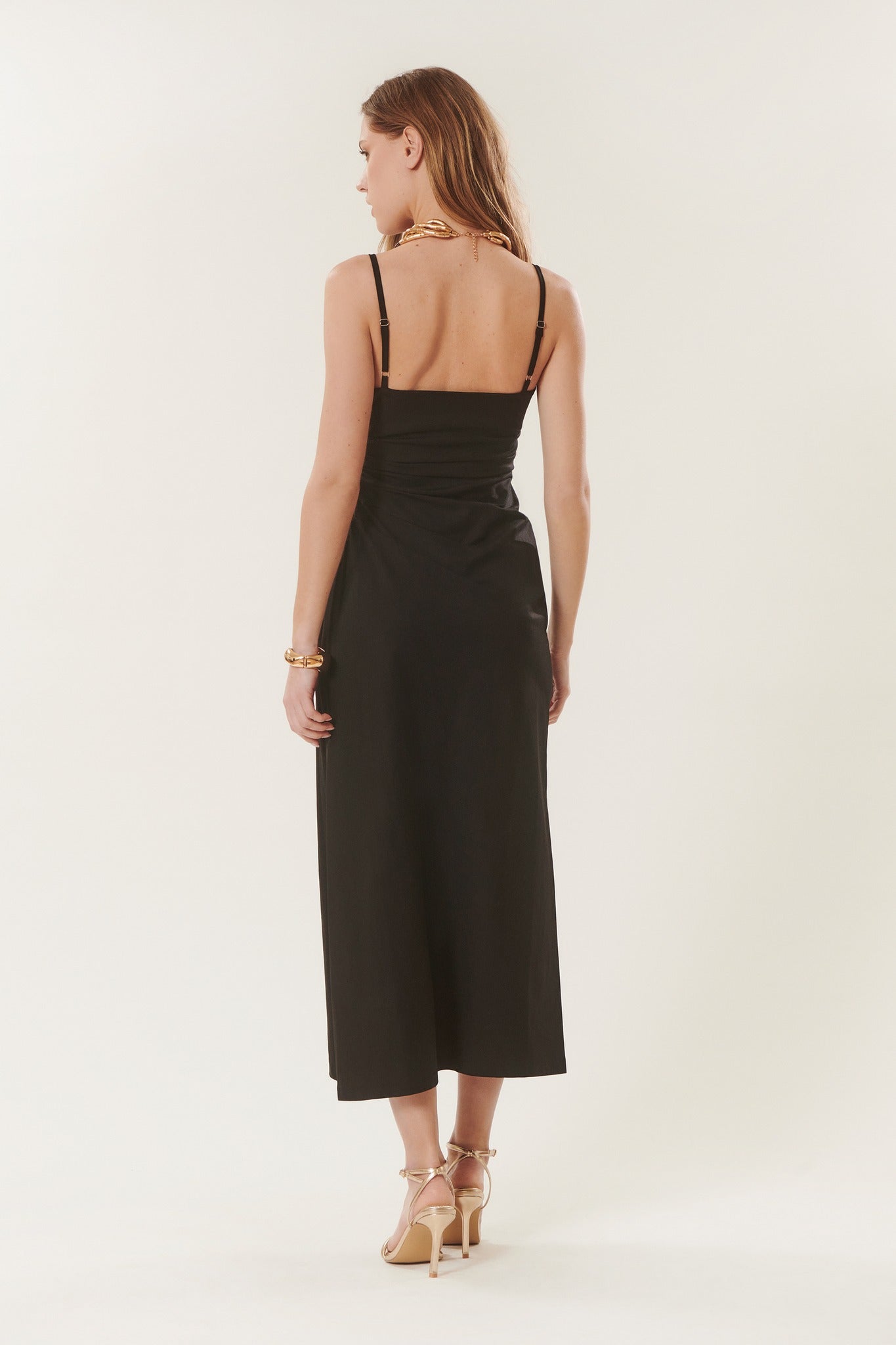 Vanessa | Robe midi à bretelles