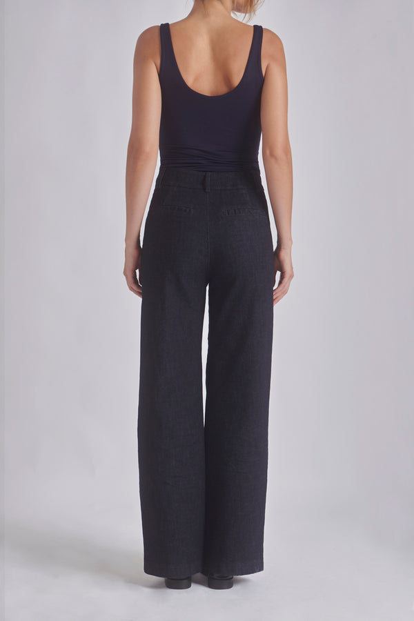 Parker | Pantalon en jean taille haute