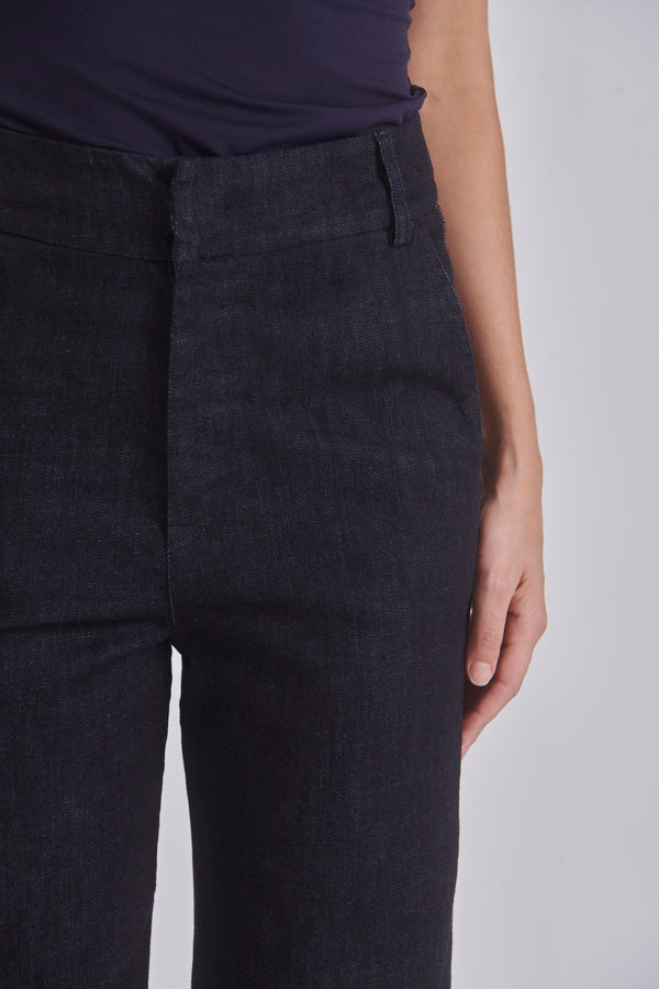 Parker | Pantalon en jean taille haute