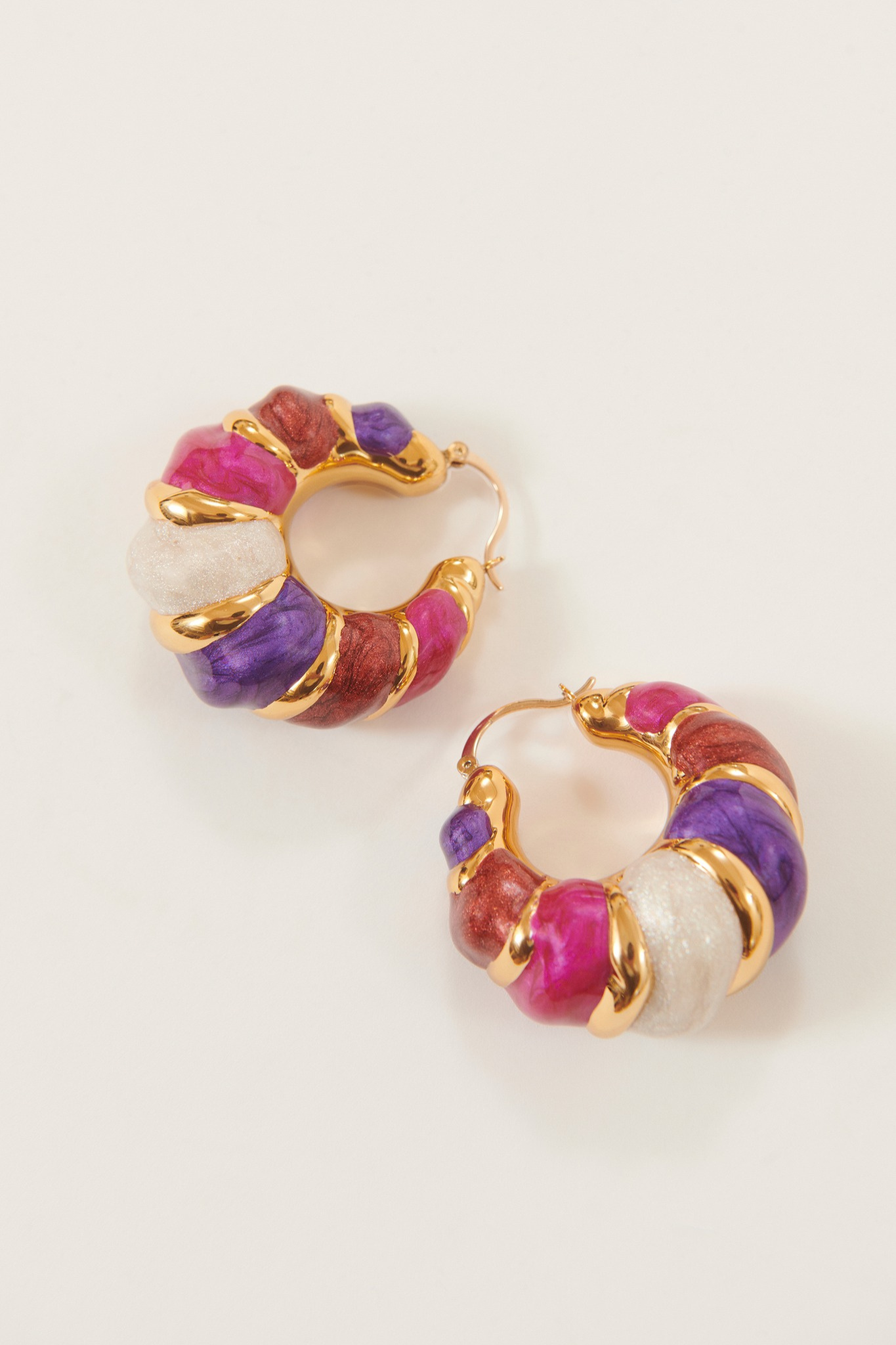 Esmée | Boucles créoles colorées