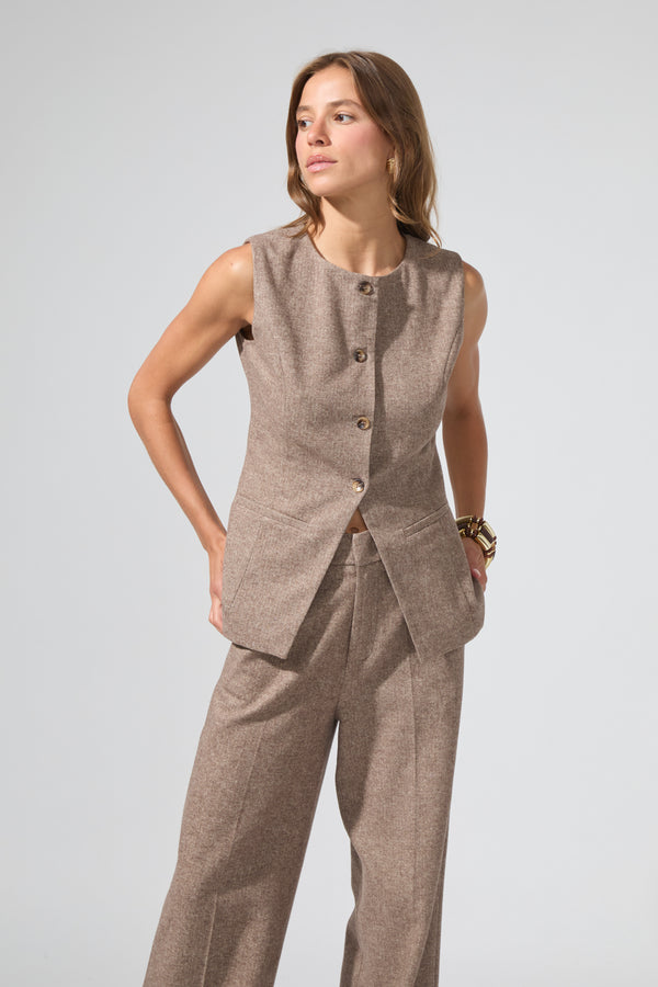 Antonin | Sleeveless buttoned cardigan
