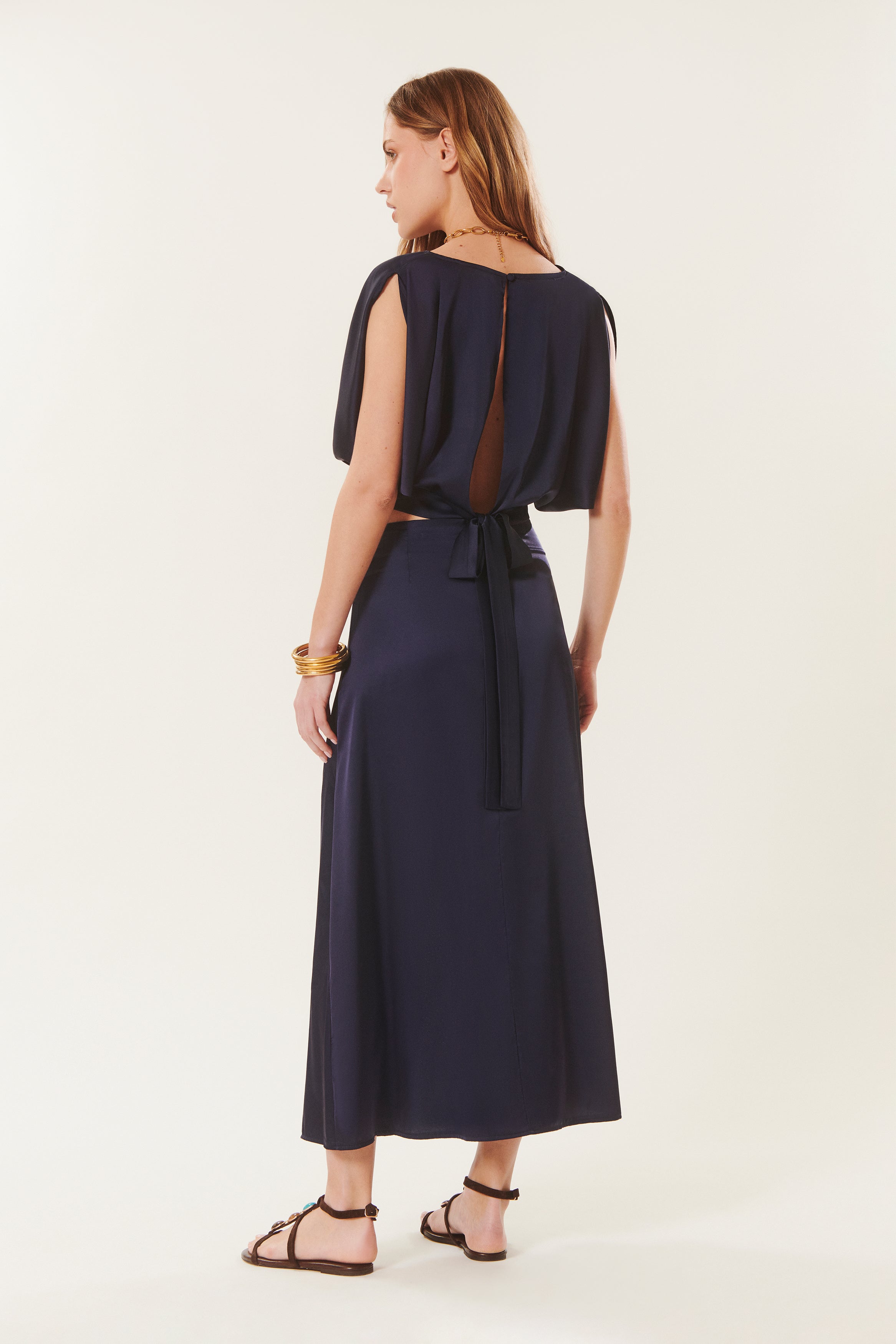 Alberta | Gonna midi in raso