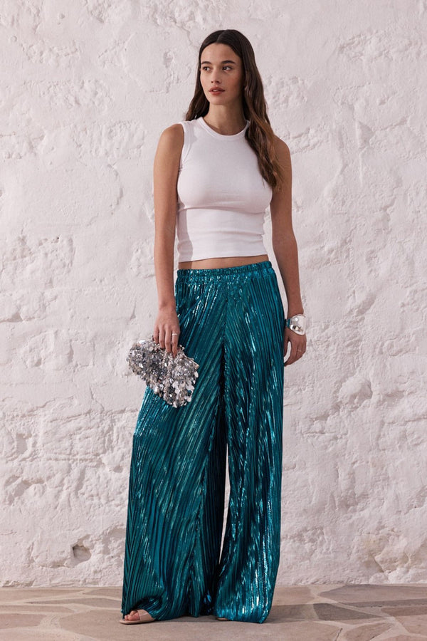 Félix | Fluid lamé pants