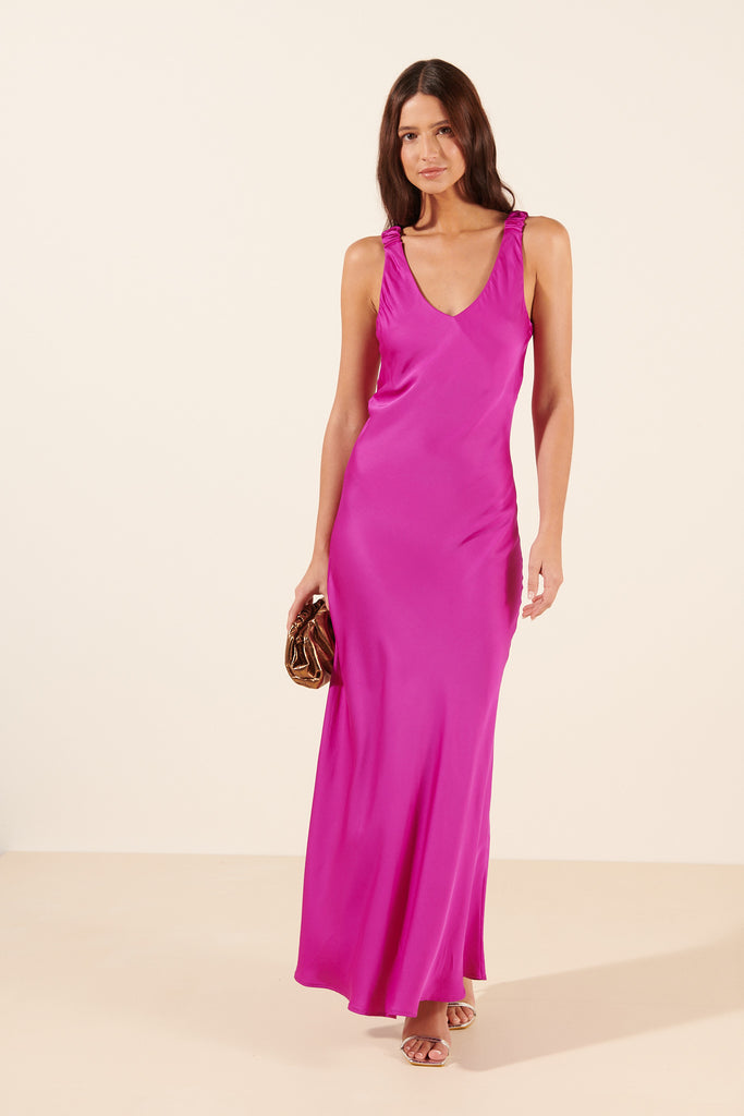 Grammy | Robe longue satinée