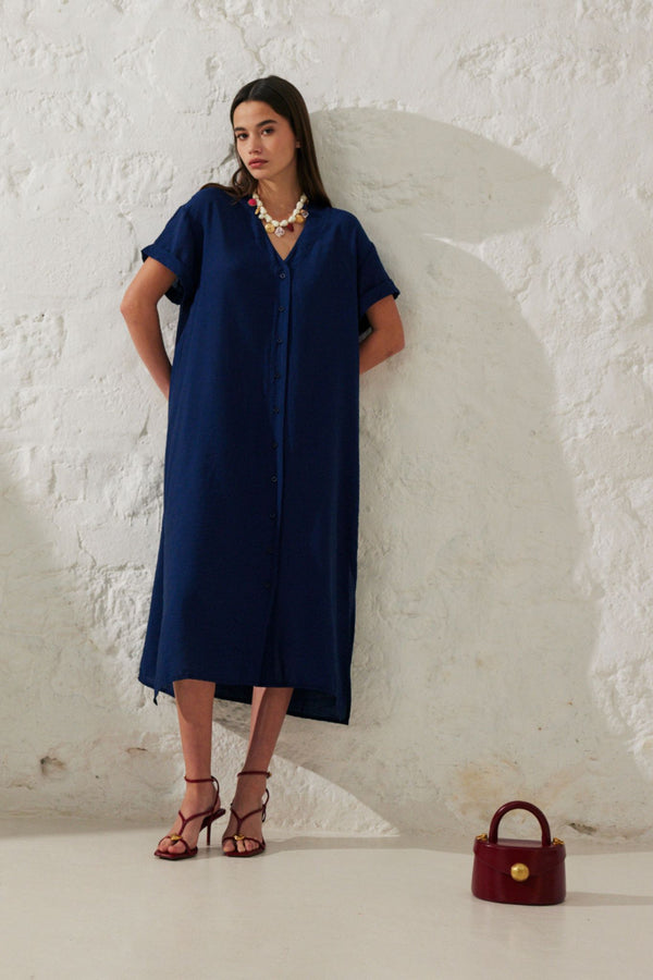 Ingrid | Button dress